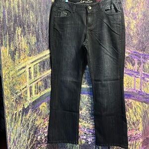 Inc denim regular fit boot leg women jeans